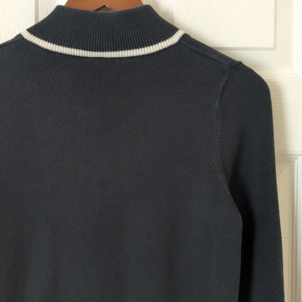 Lacoste Sport Lightweight Knit Full Zip Mock Neck Lined Golf Jacket Black 36 S - Picture 11 of 11